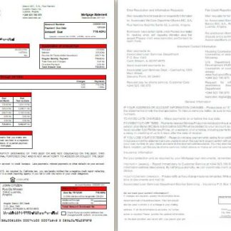 Angola Banco BIC bank mortgage statement, 2 pages, 1 2 scr download template file