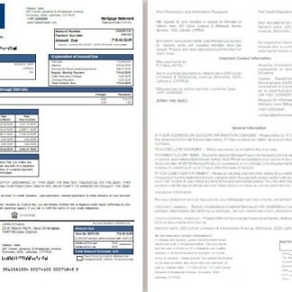 Cyprus Hellenic bank mortgage statement, 2 pages, 1 2 scr download template file