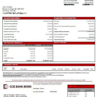 Equatorial Guinea CCEI Bank Benin bank mortgage statement scr download template file