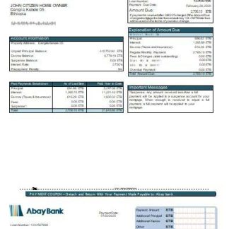 Ethiopia Abay bank mortgage statement scr download template file