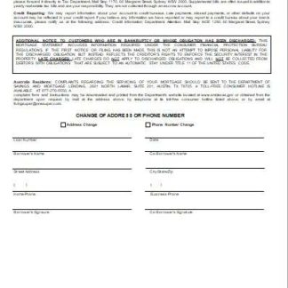 Australia ING Direct bank mortgage statement, 3 pages 3 scr download template file