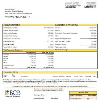 Bahamas Bank of the Bahamas bank mortgage statement scr download template file