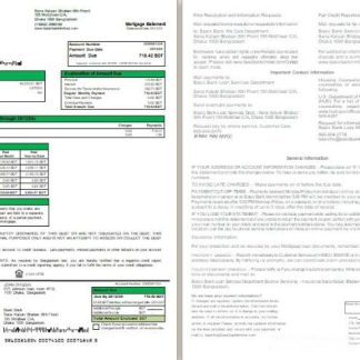 Bangladesh Basic Bank bank mortgage statement, 2 pages, 1 2 scr download template file