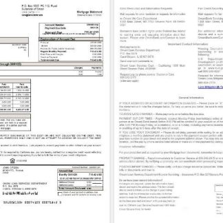 Omani Bank Dhofar mortgage statement in Word and PDF formats download template file