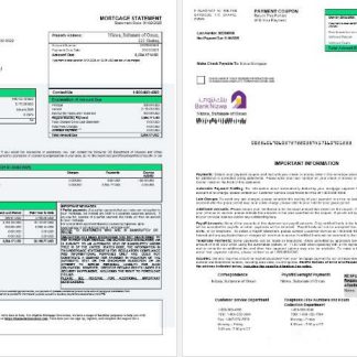 Omani Bank Nizwa mortgage statement in Word and PDF formats 1 3 download template file