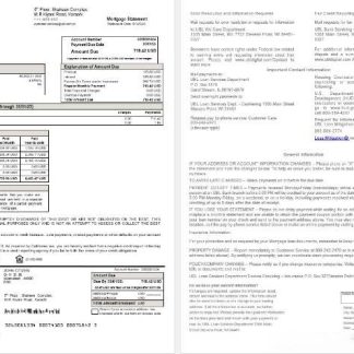 Pakistan UBL mortgage statement in Word and PDF formats download template file