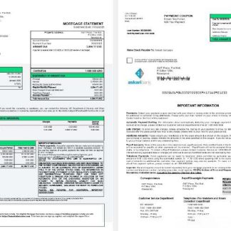 Pakistan Askaribank mortgage statement in Word and PDF formats 1 2 download template file