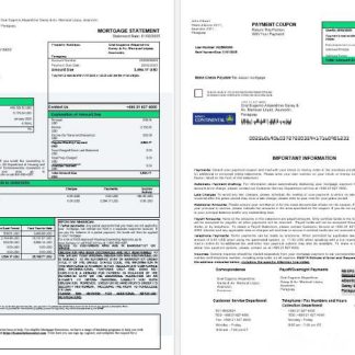 Paraguay Banco Continental S.A.E.C.A. mortgage statement in Word and PDF formats 1 2 download template file