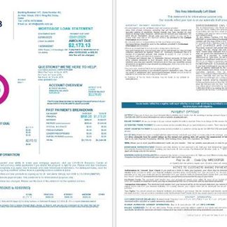 Qatar QNB Alahli bank mortgage statement in Word and PDF formats 1 2 download template file