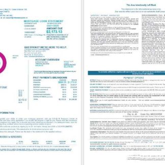 Romania Intesa Sanpaolo bank mortgage statement in Word and PDF formats 1 2 download template file