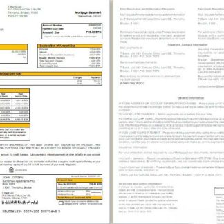 Bhutan T bank mortgage statement, 2 pages, 1 2 scr download template file