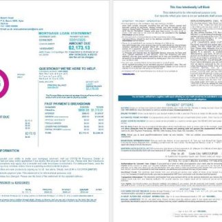 Samoa ANZ bank bank mortgage statement in Word and PDF formats 1 2 download template file