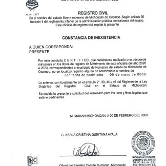 Mexico SAT certificate download template file