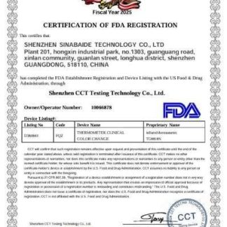US FDA medical certificate scr download template file