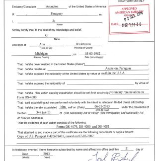 USA certificate of naturalization download template file