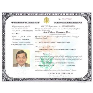 USA certificate of registration download template file