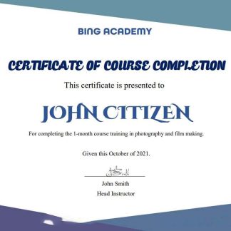 USA Customer Appreciation Certificate template in Word and PDF format download template file