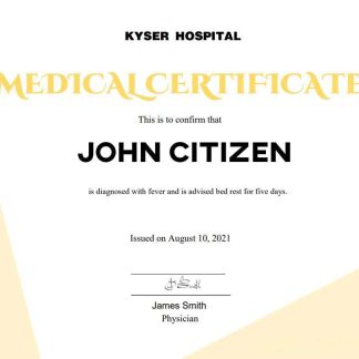 USA Medical cert Version 2 download template file