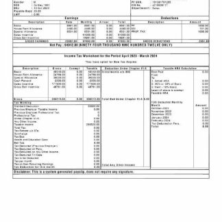 Chemical company payslip template in Excel and PDF formats download template file