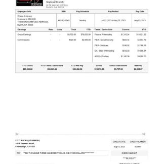 Chola Business Services payslip template in Word and PDF formats.pdf, 1 download template file