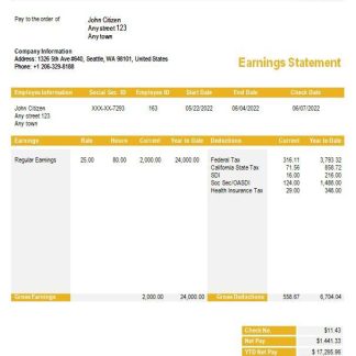 Clarivate Analytics India payslip template in Word and PDF formats.pdf, 1 download template file