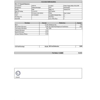 Coforge IT compay payslip template in Word and PDF formats.pdf, 1 download template file