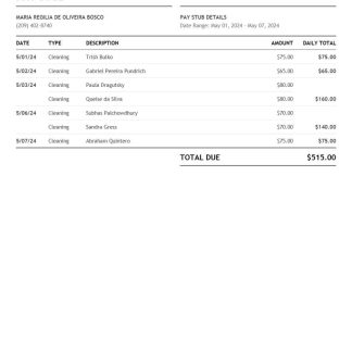 Daneen Pharma payslip template in Word and PDF formats.pdf, 1 download template file