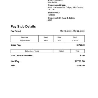 Dunkin' Donuts LLC Playstub download template file