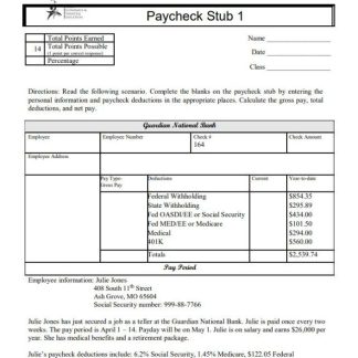 EXPERT GLOBAL SOLUTIONS COMPANY pay stub in PDF and Word format download template file