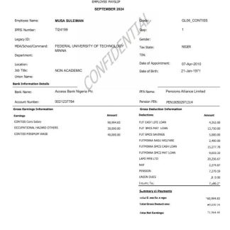 Farming company editable earning statement template in Word and PDF formats download template file