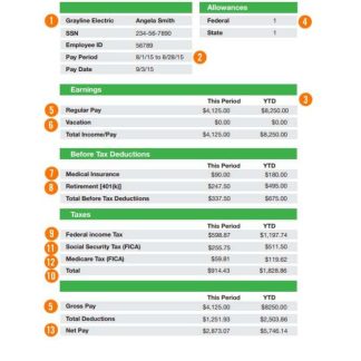 FIITJEE education center payslip template in Word and PDF formats.pdf, 1 download template file