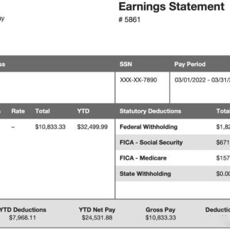 Globiva Services payslip template in Word and PDF formats.pdf, 1 download template file