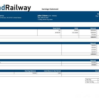 GOOGLE Inc earning statement in Word and PDF formats download template file