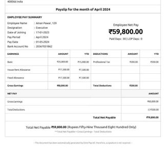 Government of Telangana payslip template in Word and PDF formats.pdf, 1 download template file