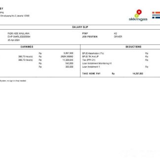 H2 Fernie Lodging LP pay statement template in Word and PDF formats.pdf, 1 download template file