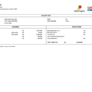 Happiest Minds Technologies payslip template in Word and PDF formats.pdf, 1 download template file