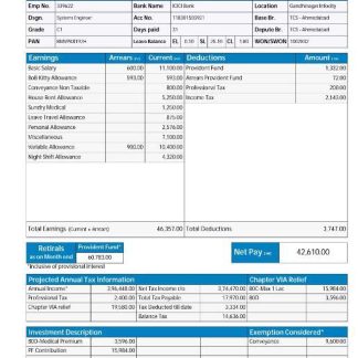 INDIA SHRIRAM Transport Finance Company Limited payslip in Word  and PDF formats download template file