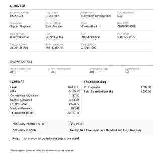 KENYA AINU Shamsi Energy Limited payslip in Word and PDF formats download template file