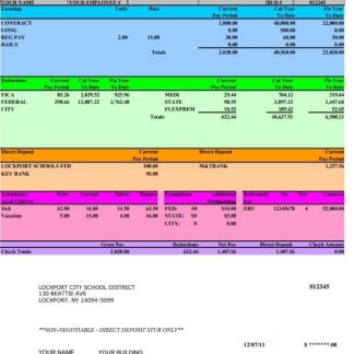 Lear Automotive India payslip template in Word and PDF formats.pdf, 1 download template file