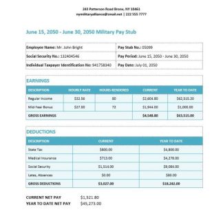 Marriott International payslip template in Word and PDF formats.pdf, 2 download template file