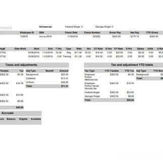 Nagarro Software payslip template in Word and PDF formats.pdf, 1 download template file
