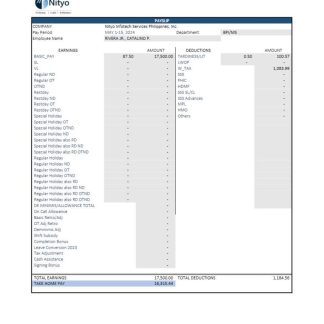 Navicrow Holidays Pvt. Ltd. earnings summary template in Word and PDF formats.pdf, 1 download template file