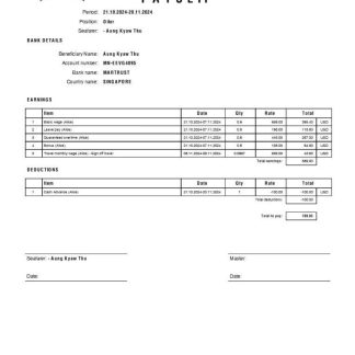 NEW ZEALAND FLEXITIME payroll template in Word and PDF download template file