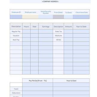 Ontop company earninngs statement in PDF and Words download template file