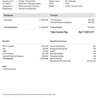 Power Blasting payslip template in Word and PDF formats.pdf, 1 download template file