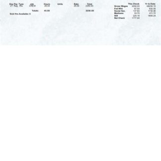 Pt pelabuhan indonesia (persero) pay stub in PDF and Word formats download template file