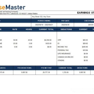 PureSoftware payslip template in Word and PDF formats.pdf, 1 download template file