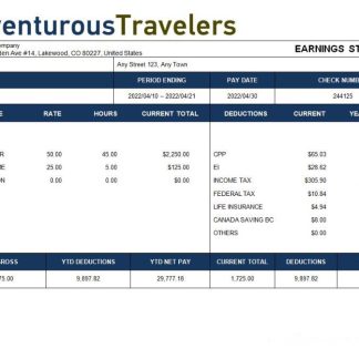 TEKsystems pay stub template in Word and PDF formats.pdf, 2 download template file