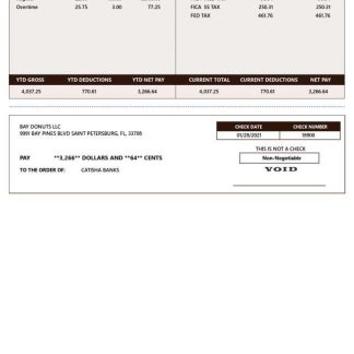 Basic Metal Corporation payslip in Word and PDF formats download template file