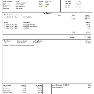 The Texas A&M University System Earnings statement Word and PDF template download template file